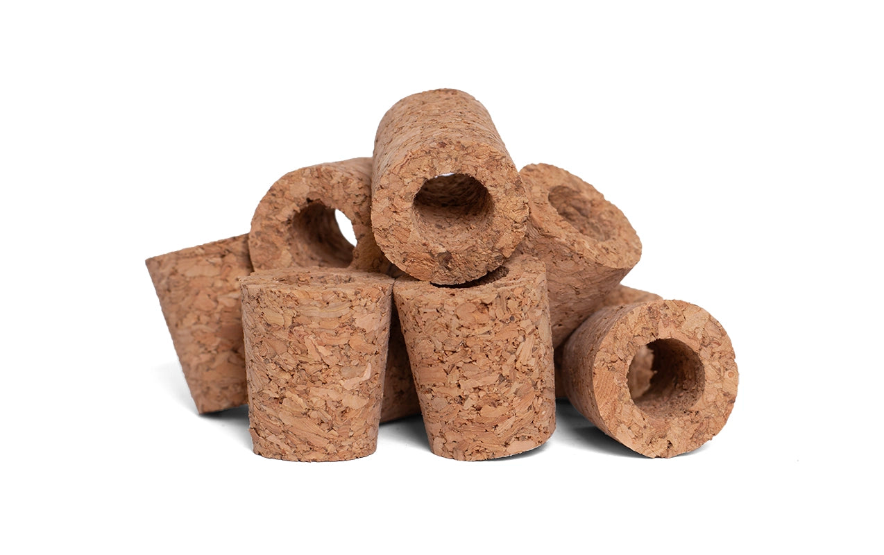 pile of size #8 corks
